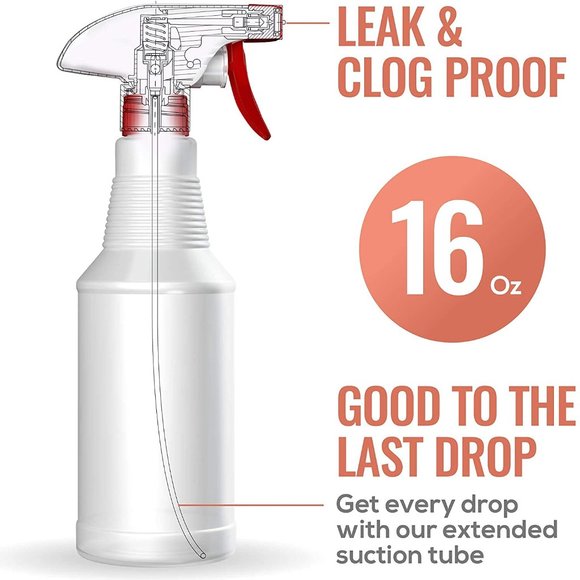 New Refillable Empty Spray Bottles (4 Pack,16 Oz) - Picture 7 of 7